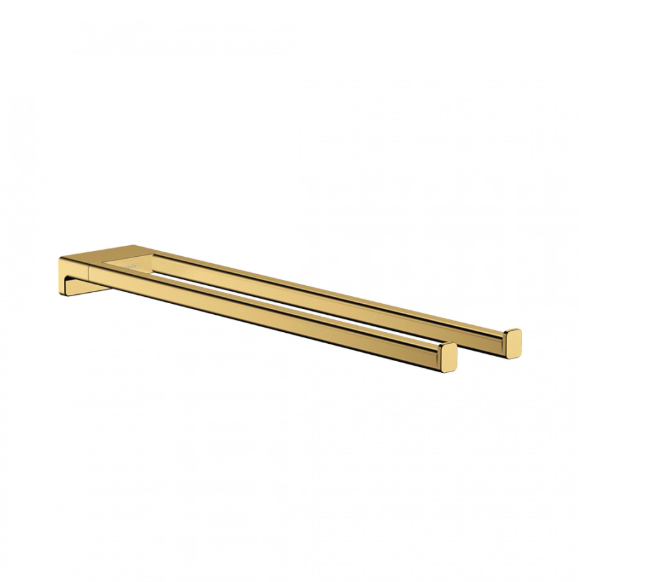Полотенцедержатель двойной Hansgrohe AddStoris 445 мм полированное золото 41770990