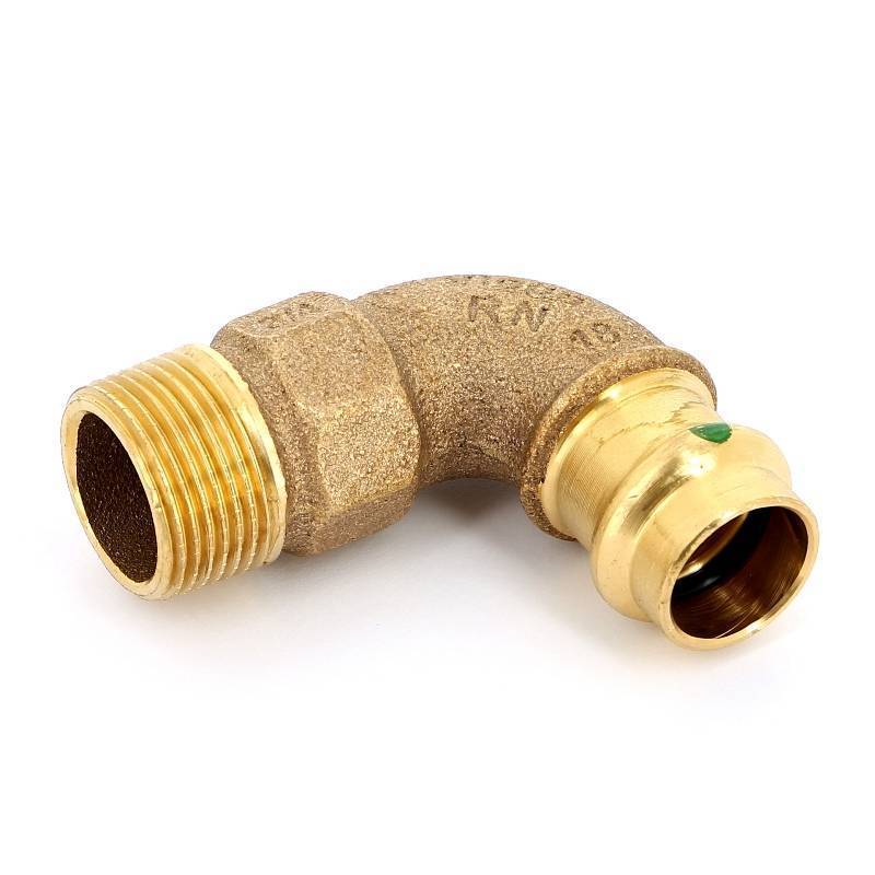 Угол 90° пресс-НР Viega Sanpress бронзовый 18x3/4 314354