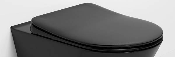 Крышка-сиденье для унитаза Boheme Avva с микролифтом черный 976-B