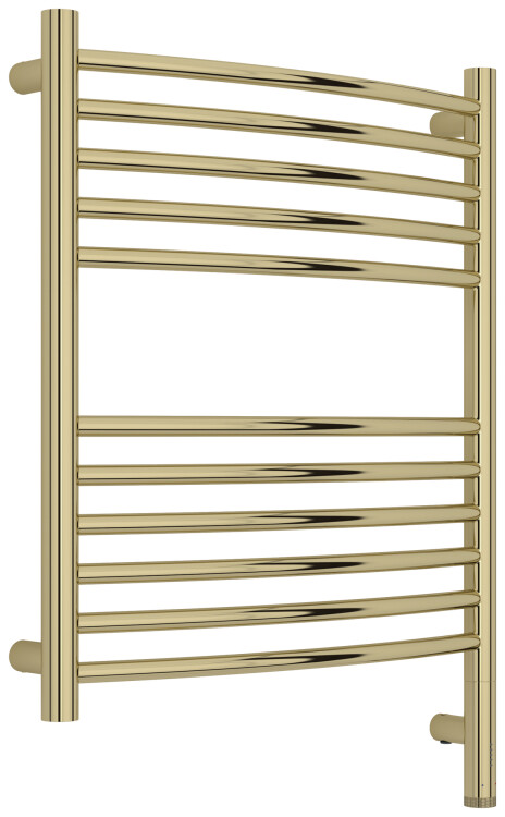 Полотенцесушитель электрический Сунержа Богема 3.1 выгнутая 600x500 мм МЭМ нижнее правое подключение шампань 02060036050