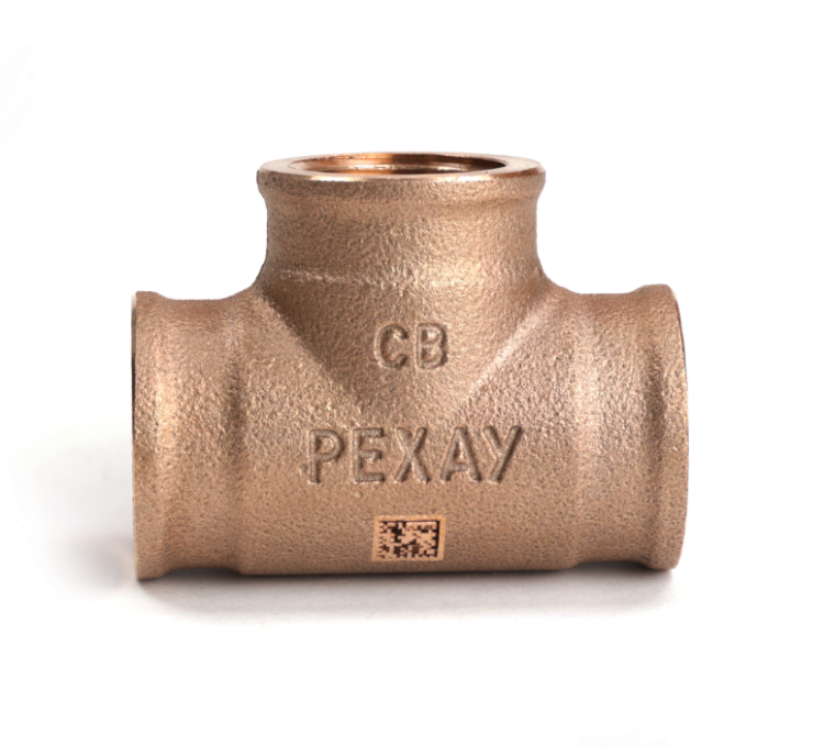 Тройник резьбовой REHAU RAUTITAN RX+ 1/2 ВВВ красная бронза 240927-001