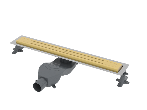 Душевой лоток Boheme Premium Linear 60 см матовое золото 983-60-MG