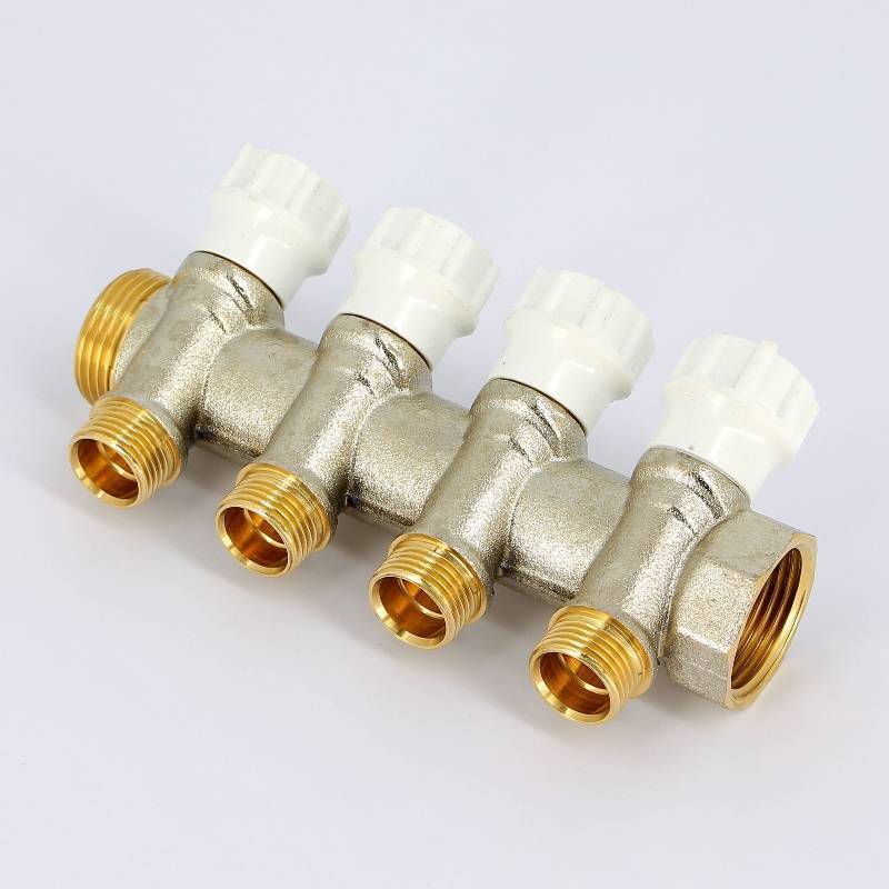 Коллектор никелированный Itap 465 1 НВ 4 выхода 1/2 Н 38 мм 465 1-4