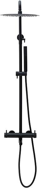 Душевая стойка Allen Brau Priority с изливом 27.7x50.9x123.2 см черный матовый 5.31A10-31