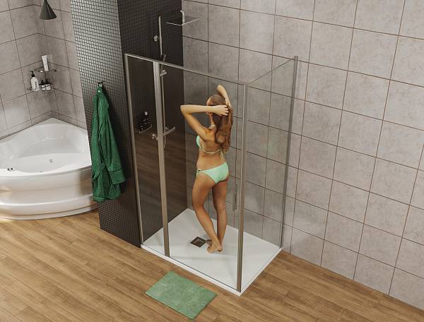 Душевой уголок Allen Brau Priority 90x90 см хром 3.31001.00/3.31016.00