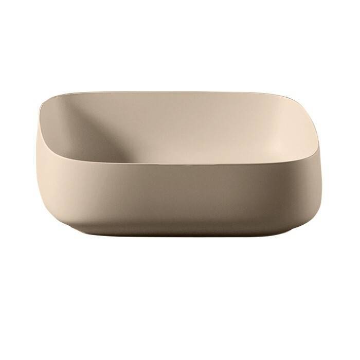 Раковина накладная Artceram Cognac Quadro 550x350x155 мм Brown Matera COL0084100