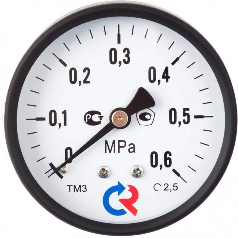 Манометр Росма ТМ-310T.00 63 мм 0-16 бар G1/4 аксиальный кл.2.5 00000011023