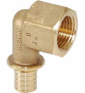 Угольник-переходник Rehau RAUTITAN MX 20-Rp 1/2 ВР латунь 13660961001