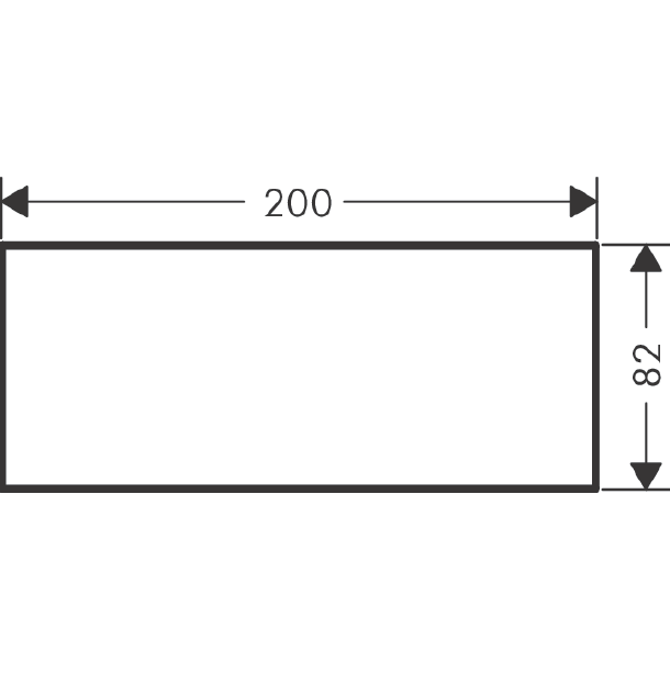 Панель Axor MyEdition 200x82 мм цвет полированный никель 47903830