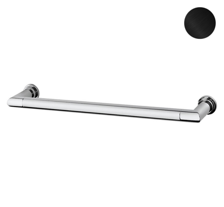 Полотенцесушитель электрический Margaroli Sereno 520x50 мм с выключателем цвет Black Brush Nickel 621470BBRNICS