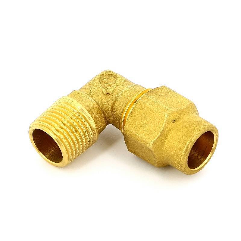 Угольник обжимной Tiemme 15х1/2 НР для газа 1150013