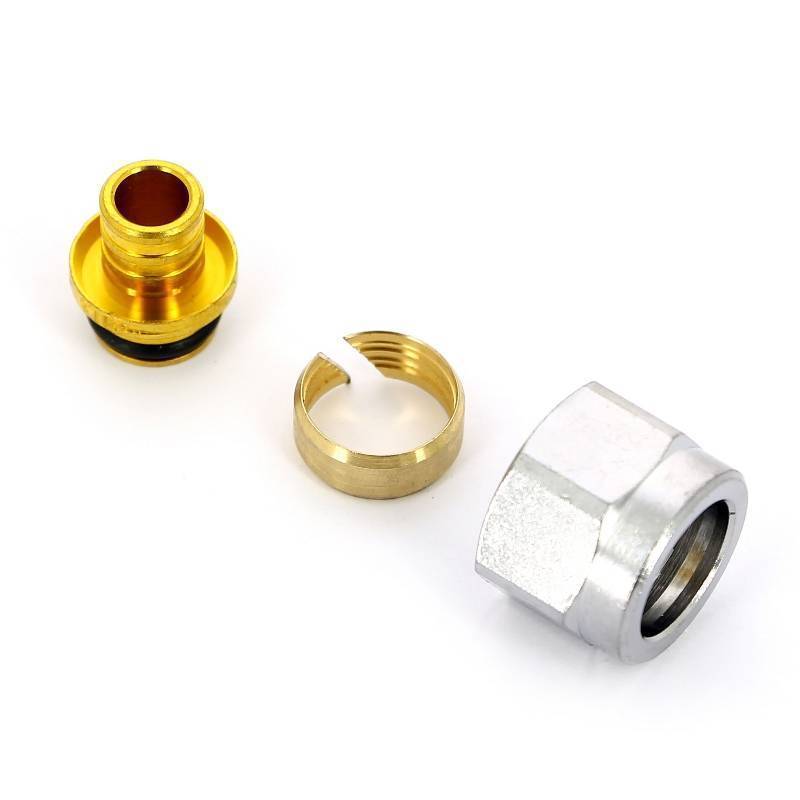 Соединитель для труб PEX и ALPEX FAR Евроконус 16х2.2 мм 1/2 6075 58845