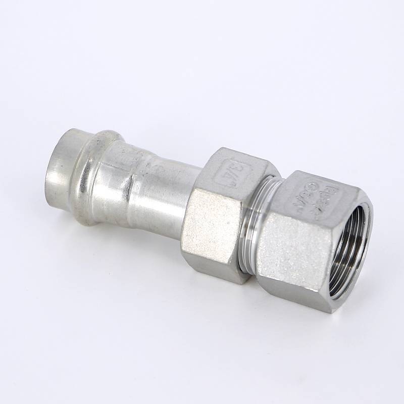 Муфта разборная IBP B-Press Inox 18 мм x 3/4 ВР нержавеющая сталь PS4330G0180600