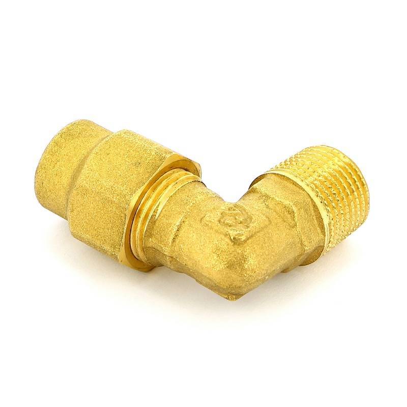 Угольник обжимной Tiemme 15х1/2 НР для газа 1150013