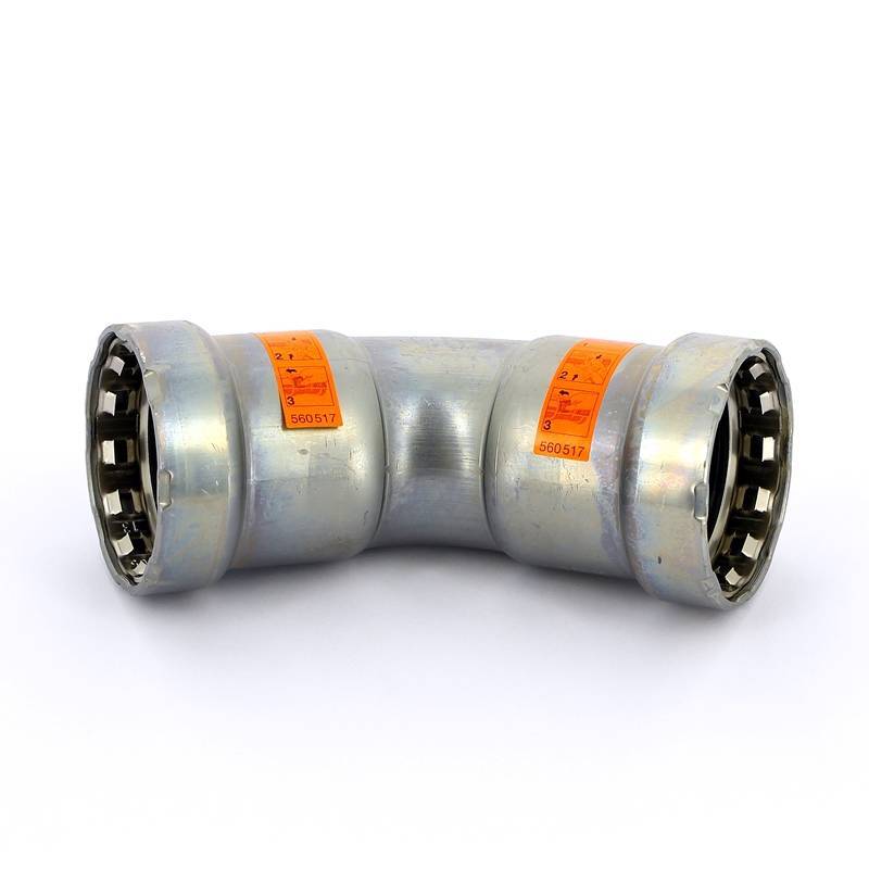 Угольник 45 градусов Viega Megapress пресс оцинкованная сталь 1 1/4 694609