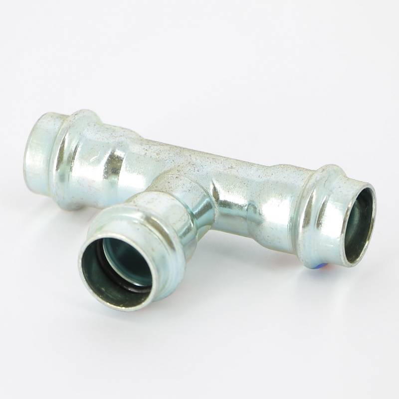 Тройник пресс Viega Prestabo LF оцинкованная сталь 18 мм 716486