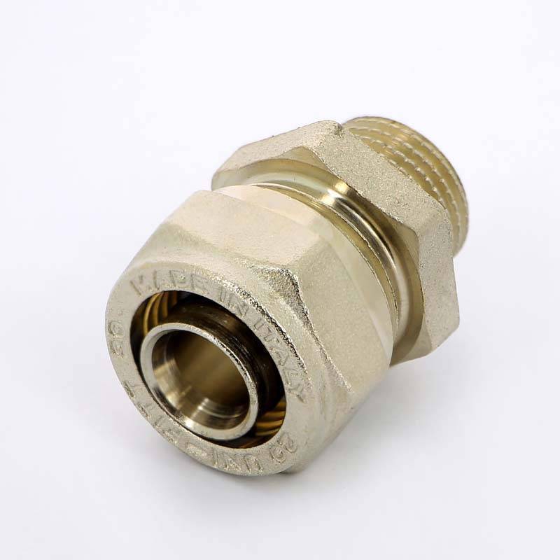 Муфта обжимная Uni-Fitt никелированная 20х1/2 НР 662N7200