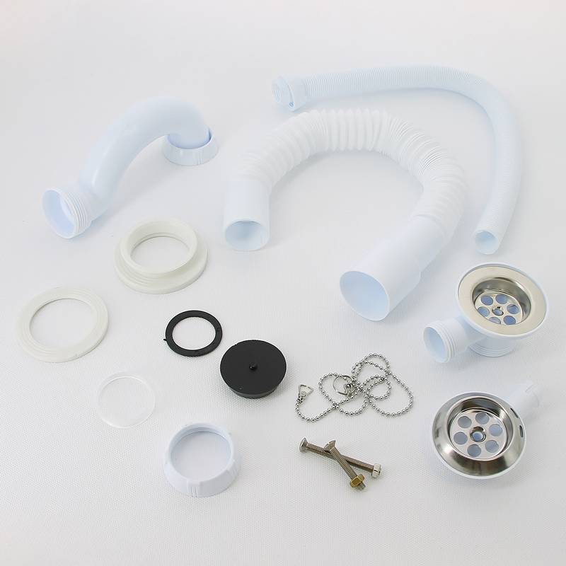 Слив-перелив для ванны Wirquin S-образный 1 1/2 x 40 мм с гофротрубой 30718060