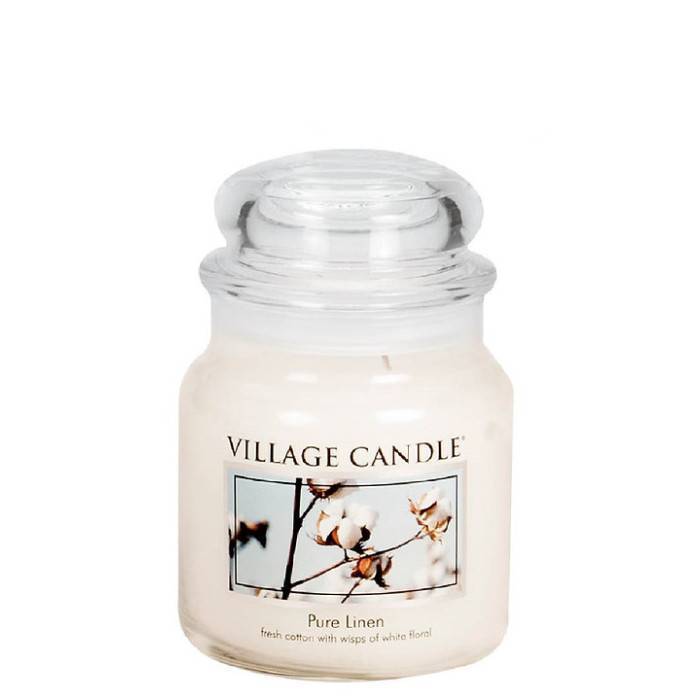 Ароматическая свеча Village Candle Хлопок и лен 389 г 10125