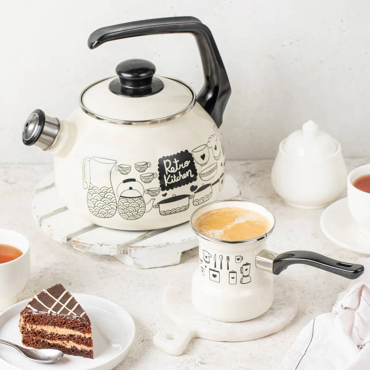 Чайник эмалированный Metrot Ретро 2.5 л 7296