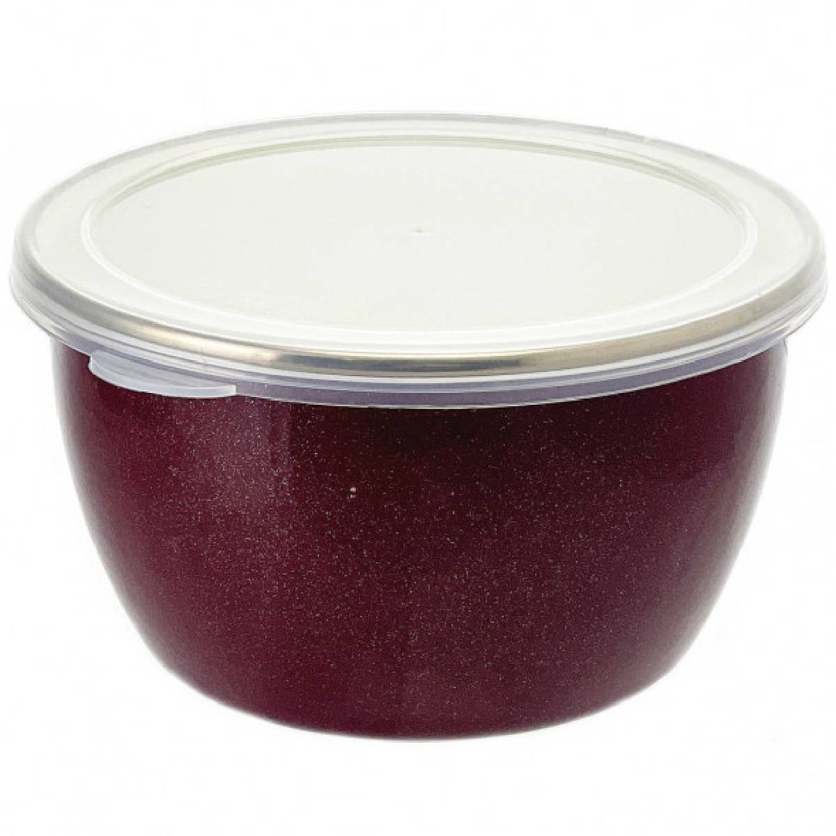 Миска эмалированная Metrot Бордо с крышкой 1.7 л 7421