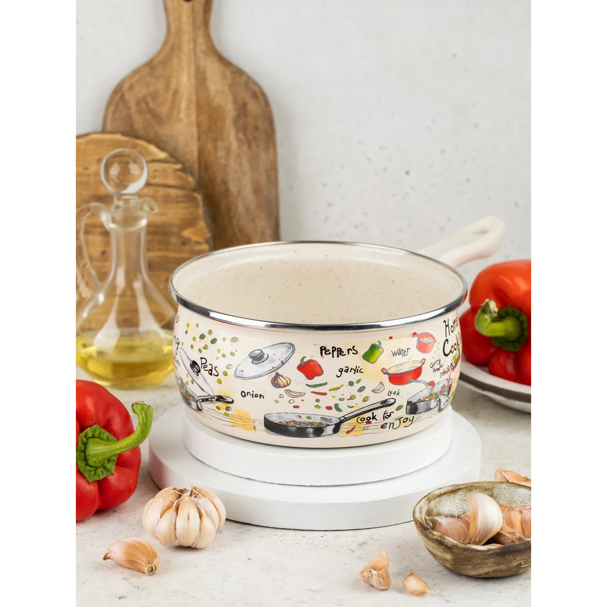 Ковш эмалированный Metrot Гурман 1,6 л 187585