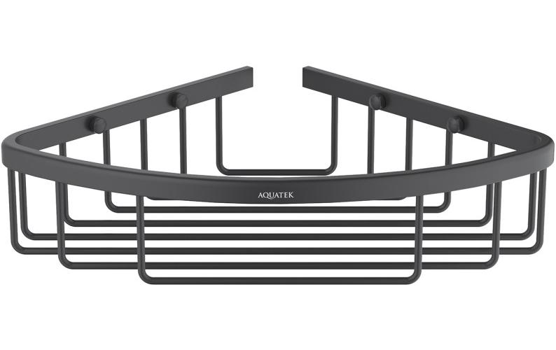 Полка угловая Aquanet матовый черный AQ4906MB