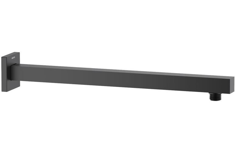 Держатель верхнего душа настенный Aquatek 400 мм матовый черный AQ2177MB