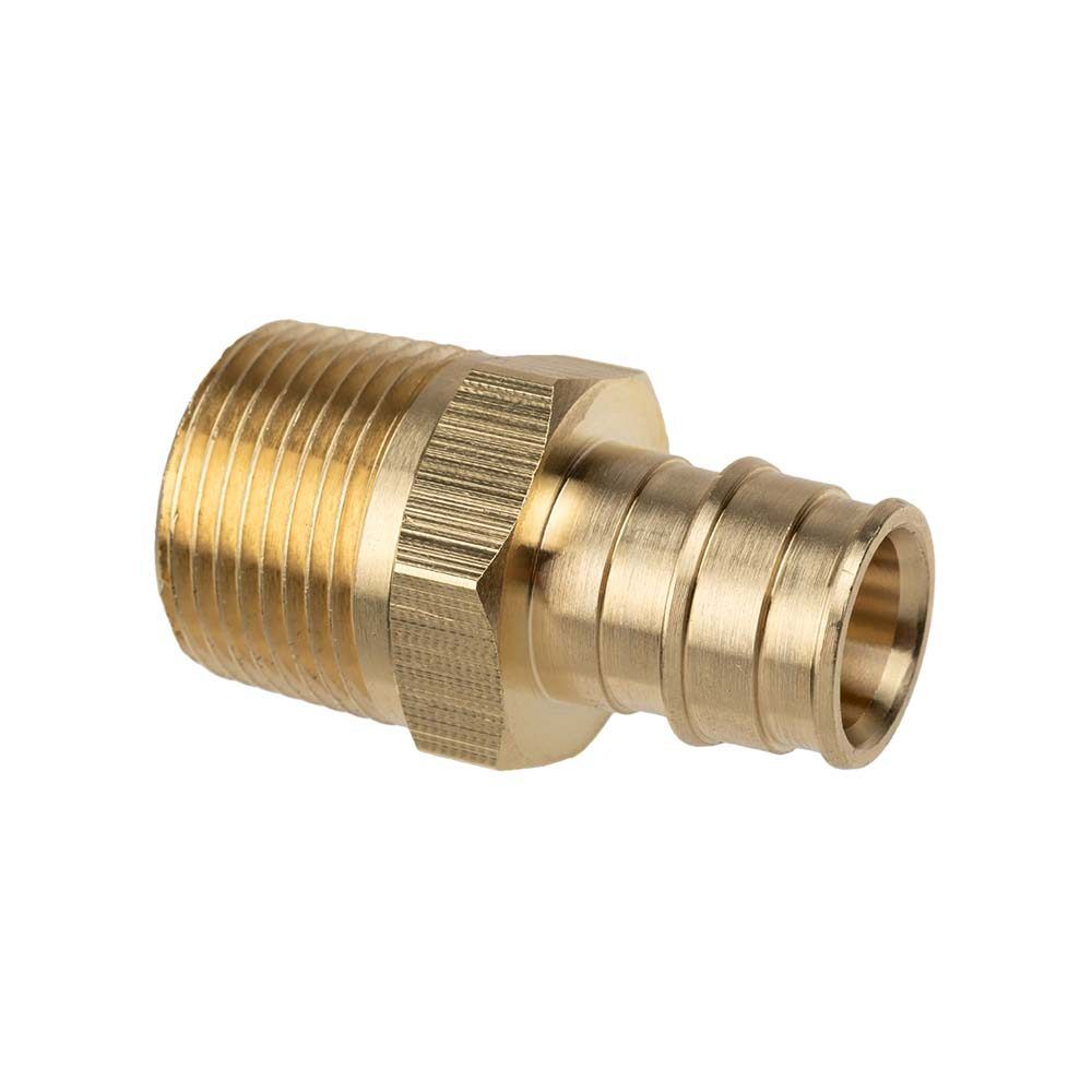 Штуцер USYSTEMS с наружной резьбой латунный для труб PE-Xa 20-R1/2 Н 1136008