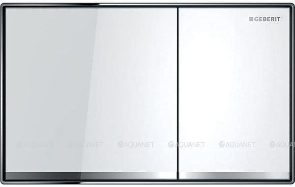 Клавиша смыва Geberit Sigma60 двойной смыв стекло белое 115.640.SI.1