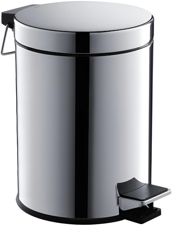 Корзина для мусора с педалью Aquanet AQ4991CR 5 л полированный хром AQ4991CR
