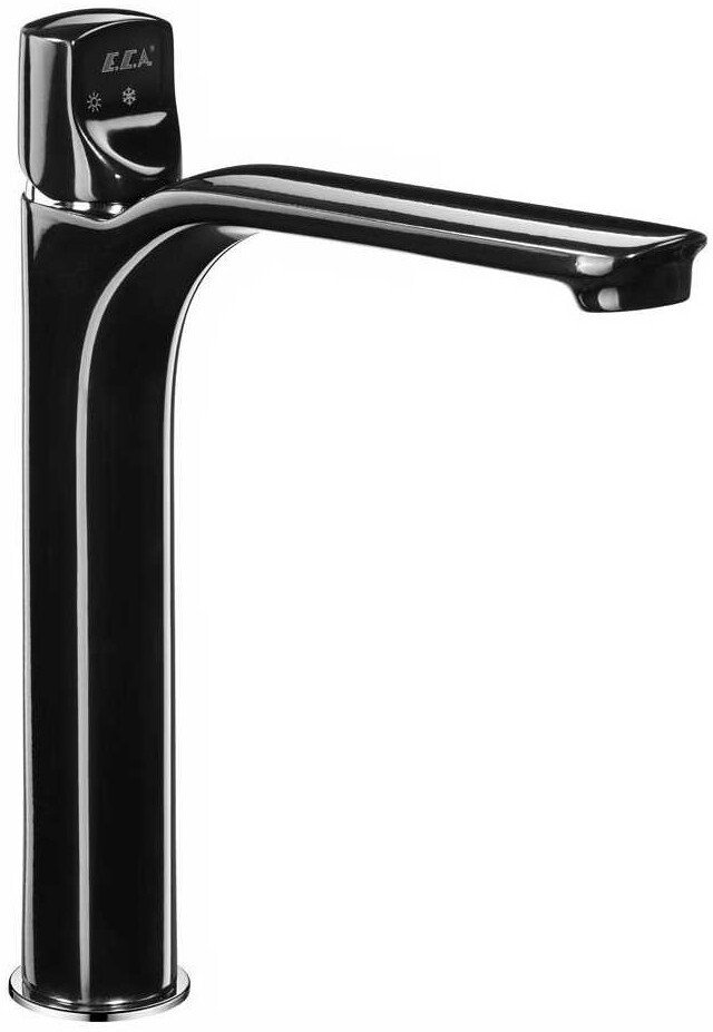 Смеситель для раковины Bravat MYRA 230 без донного клапана черный хром 104508984EX