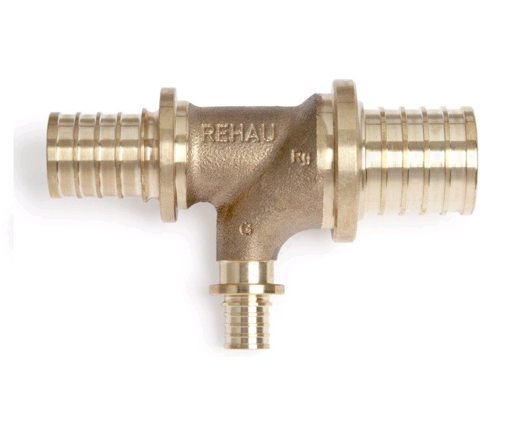 Тройник REHAU Rautitan RX 32-16-25 мм бронза 14563973001