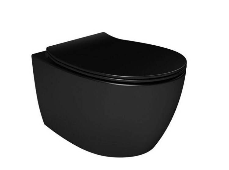 Унитаз подвесной ISVEA Sentimenti Neo 363х510х400 мм черный матовый 10AR02010SV2N