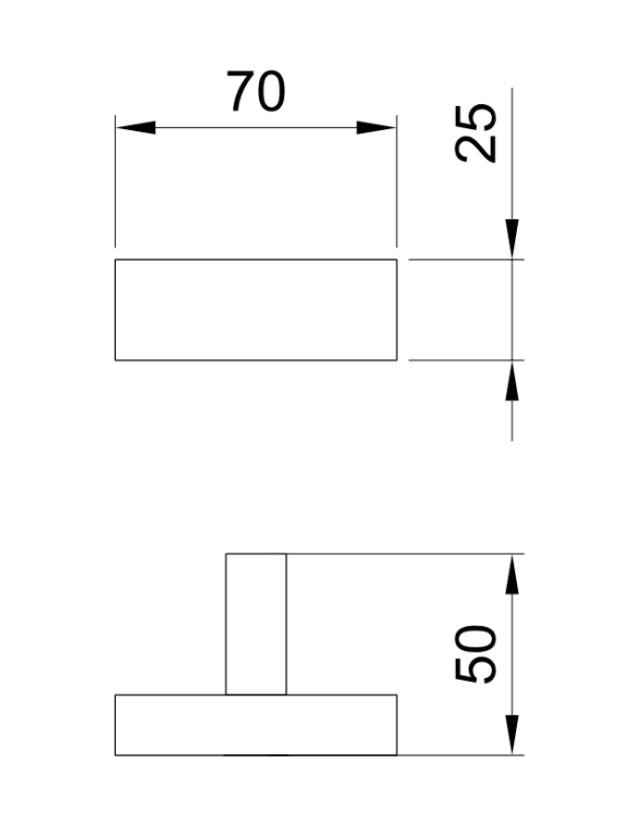 Крючок Fantini Linea двойной хром 92027708