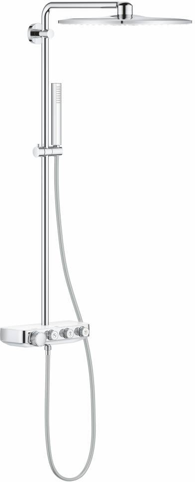 Душевая система с термостатом GROHE Euphoria SmartControl 310 DUO Cube белая луна 26508LS0