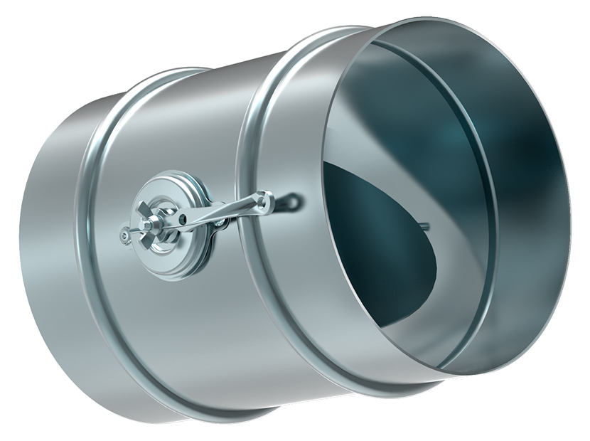 Клапан воздушный Shuft DCr 355 ручной круглый DCr 355