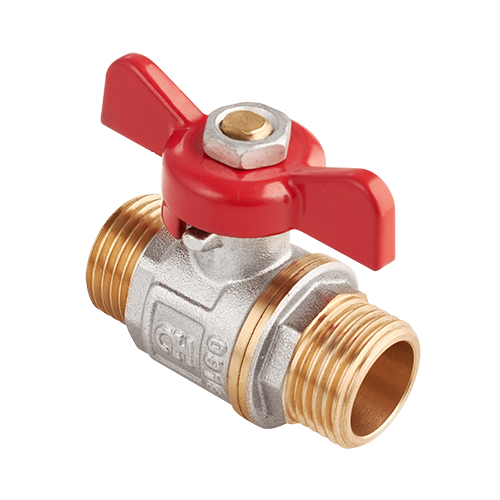 Кран шаровой AquaHit 1/2 НН PN 25 ручка-бабочка BV31504