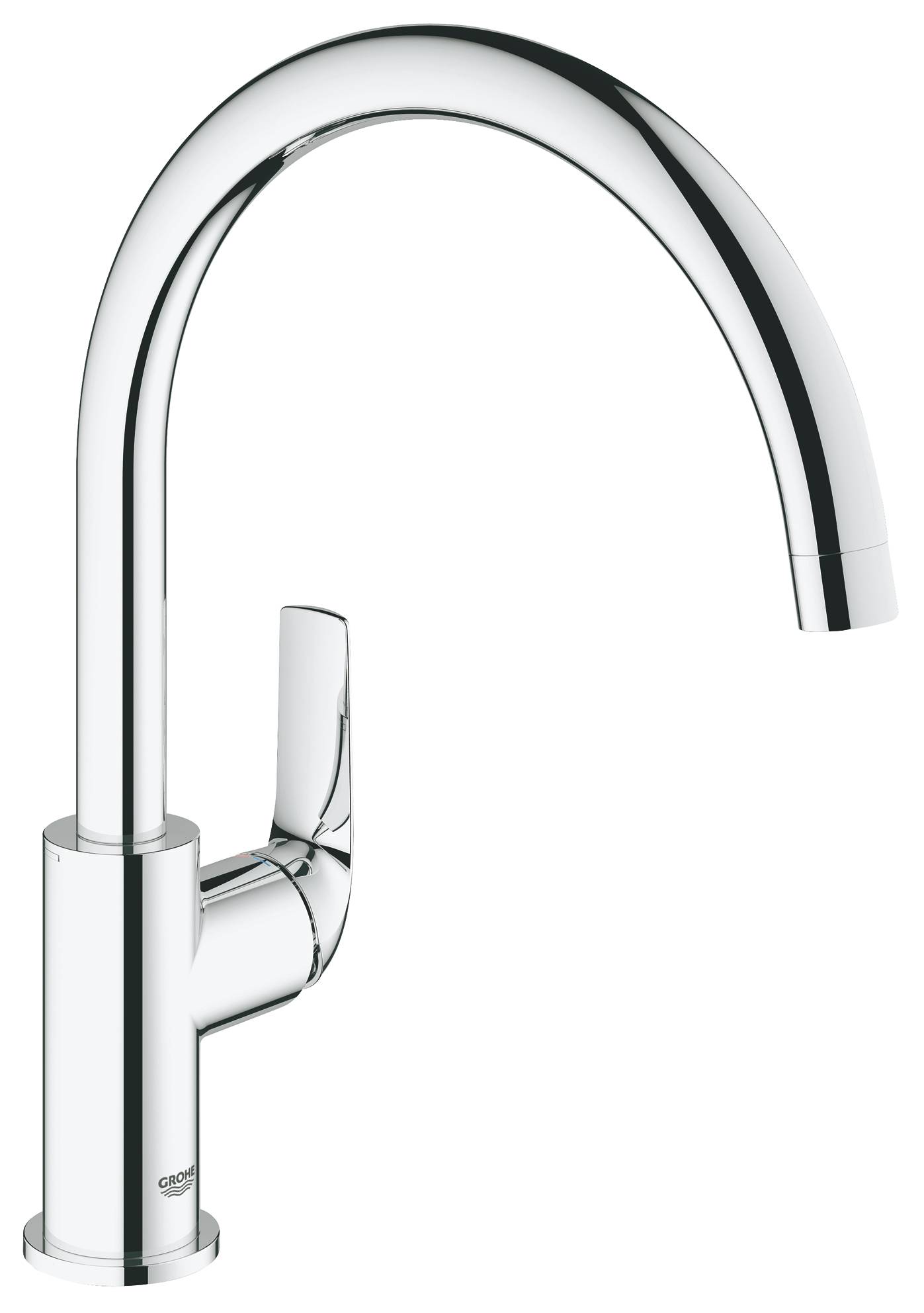 Смеситель для кухонной мойки GROHE BauCurve высокий излив хром 31536001