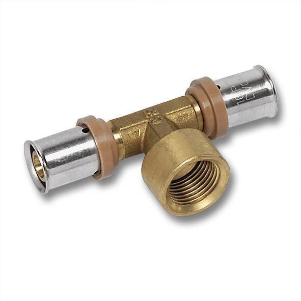 Тройник пресс SANHA 3fit-Press 32x3.0-3/4 мм с внутренней резьбой 125130G3234