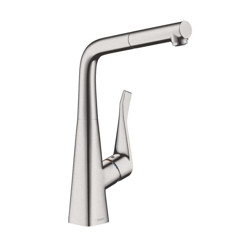 Смеситель для кухни hansgrohe Metris сталь 14821800