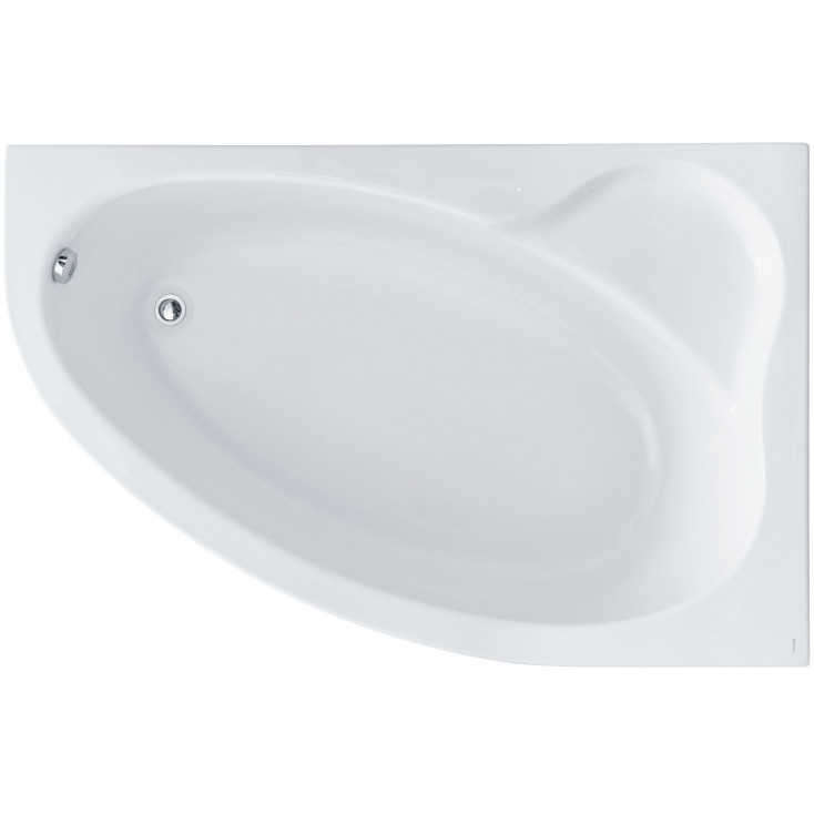 Ванна акриловая асимметричная Santek Эдера 170х100 см правосторонняя 1.WH50.1.663