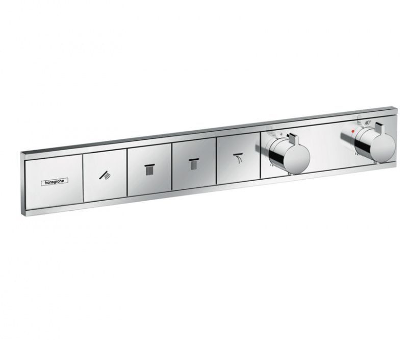 Термостатический смеситель hansgrohe RainSelect для 4 потребителей скрытого монтажа хром 15382000