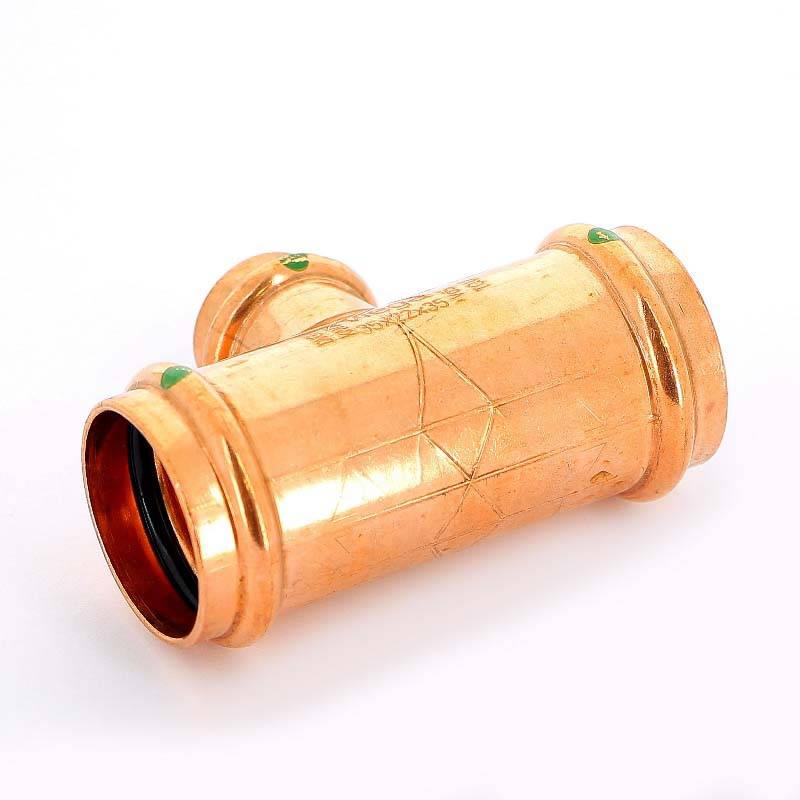 Тройник пресс медный Viega Profipress 35x22x35 мм 292034