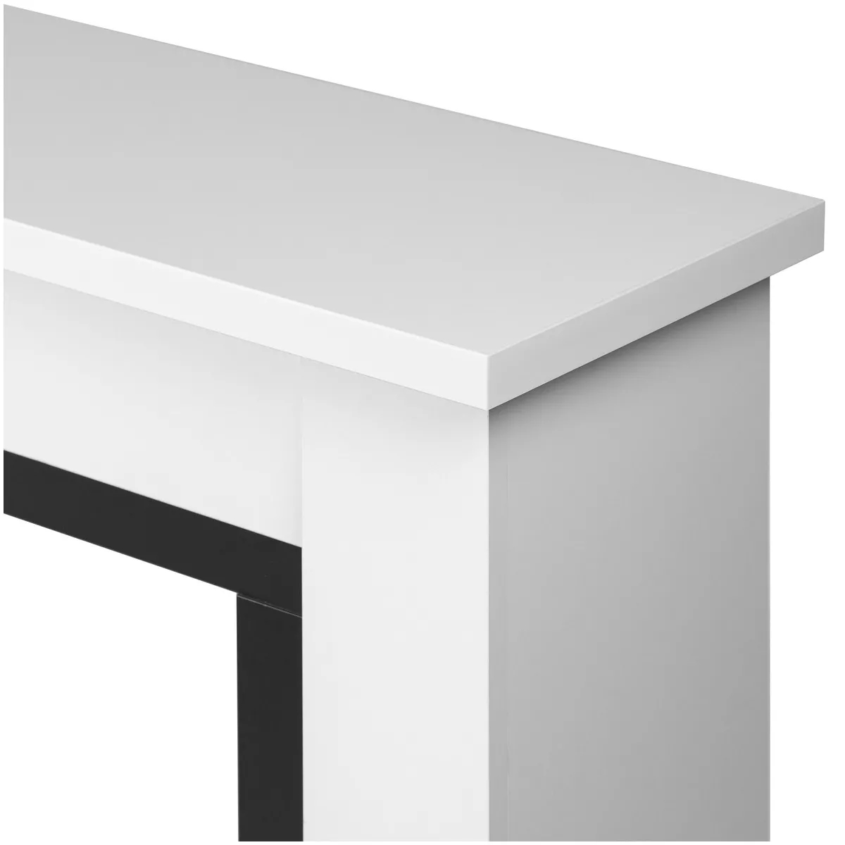 Портал для камина Firelight Canto Long белый / черный 18779