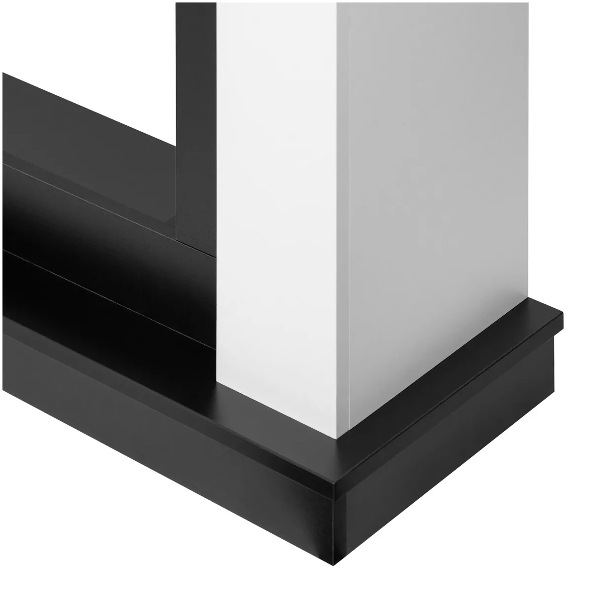 Портал для камина Firelight Canto Long белый / черный 18779