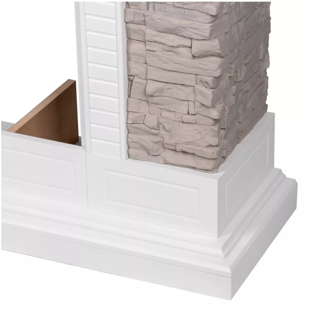 Портал для камина Firelight Florida 25 белый / серый 18808