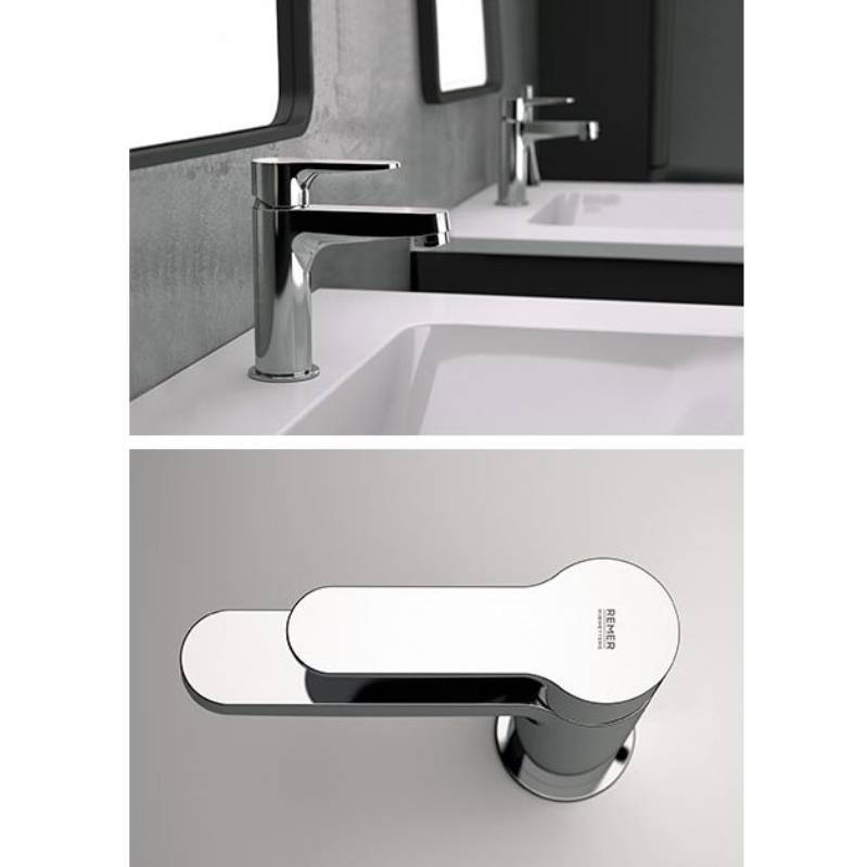 Смеситель для раковины Remer Winner с донным клапаном хром W10