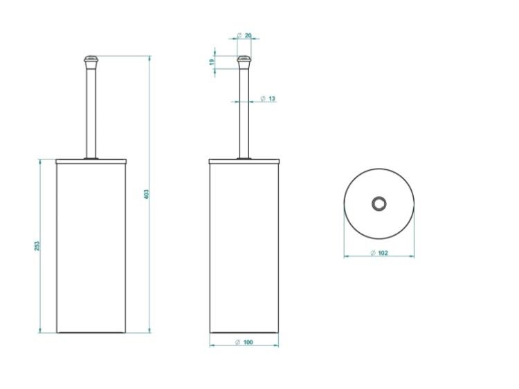 Ёршик THG Rose напольный с крышкой цвет золото U5JF014700C