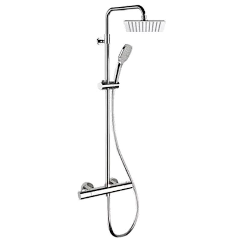 Душевая система Remer Elegance с термостатом для душа и верхним душем 250x250 мм хром EQ32A8CPUFD25G